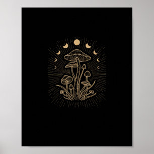 Poster esthétique Cottagecore Champignon Goblincore Fungi