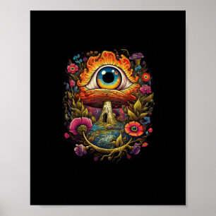 Poster esthétique Cottagecore Champignon Goblincore Simpl