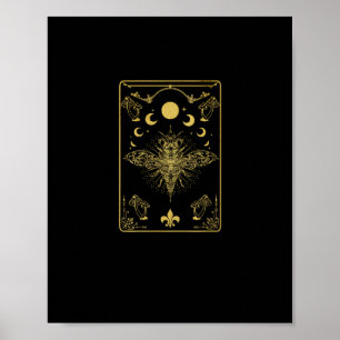 Poster Esthétique Cottagecore Champignon Papillon Goblinc
