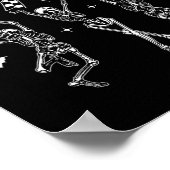 Poster Esthétique Dansant Skeleton Halloween Bow Skin The (Coin)
