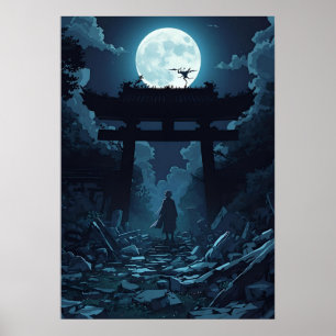 Poster esthétique Dark Anime - Mang japonais gothi