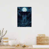 Poster esthétique Dark Anime - Mang japonais gothi (Cuisine)