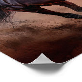 Poster Esthétique du cheval noir (Coin)