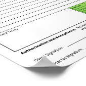 Poster Estimate Quote Job Proposal Forms Contractor Green (Coin)