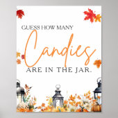 Poster ESTIME COMBIEN DE CANDIDATS SONT DES JEUX Citrouil (Devant)