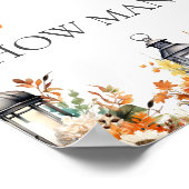 Poster ESTIMER COMBIEN DE JEU DE Baby shower Citrouille (Coin)