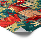 Poster Estonie Illustration Travel Art Vintage (Coin)