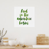 Poster "Et ainsi commence l'aventure" (Cuisine)