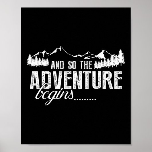 Poster Et ainsi commence l'aventure Camping Road Trip (Devant)
