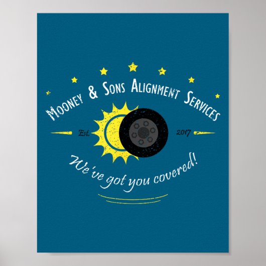 Poster Et amateurs de science astronomique Éclipse solair (Devant)