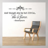 Poster "Et bien qu'elle ne soit que petite, elle est féro (Devant)