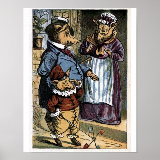 Poster Et ce petit cochon est allé en pleurant ...... (Devant)