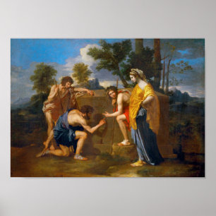 Poster Et dans Arcadia ego, Poussin