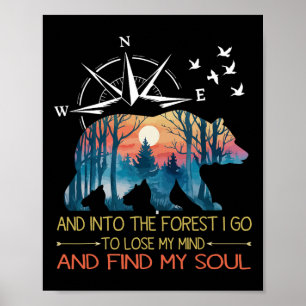 Poster Et dans la forêt, je vais perdre la tête Camping B