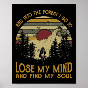 Poster Et dans la forêt, je vais perdre la tête en campin