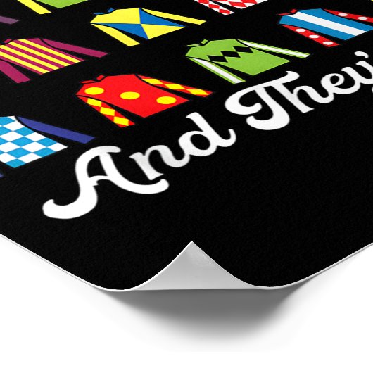 Poster Et Ils Hors Cheval Racing Derby Day Funny Silks (Coin)