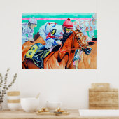 Poster Et ils ne sont pas là, course à cheval (Cuisine)