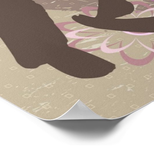 Poster et impression de fleurs Kanji Design (Coin)