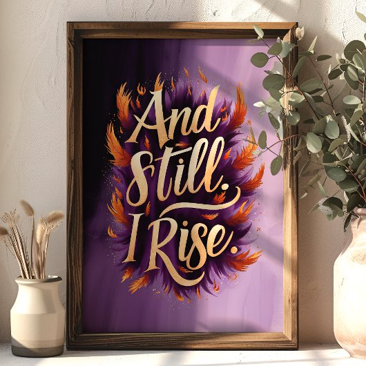 Poster Et Je Sais Encore Inspirer Plumes Mur Art