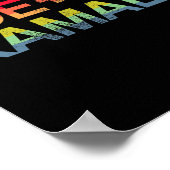 Poster Et Kamala Bold Retro Rainbow Pride Biden Harris (Coin)