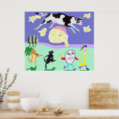 Poster Et Le Plat S'Est Éloigné Avec La Cuillère (Cuisine)