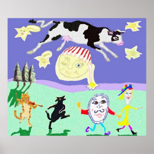 Poster Et Le Plat S'Est Éloigné Avec La Cuillère (Devant)