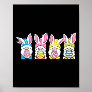 Poster Et Pâques Lapin Printemps Gnome Pâques