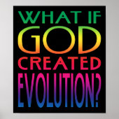 Poster Et Si Dieu Créait L'Évolution ? Conception intelli (Devant)
