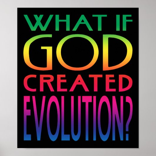 Poster Et Si Dieu Créait L'Évolution ? Conception intelli (Devant)