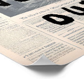 Poster Et si tout fonctionne - style Retro de journal (Coin)