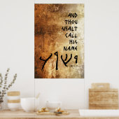 Poster ... et tu appelleras Son Nom 'Yeshua' (Cuisine)