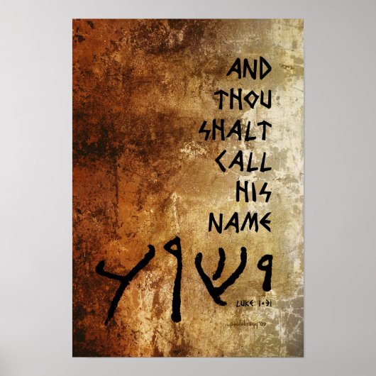 Poster Et Tu Devras Appeler Son Nom Yeshua (Devant)
