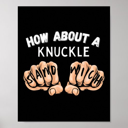 Poster Et Un Sandwich Knuckle - Poignard De Boxe (Devant)