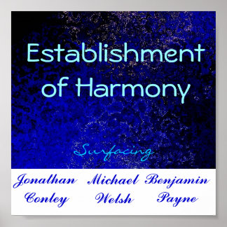 Poster Établissement de l'harmonie