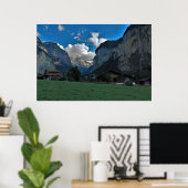 Poster Étage de la vallée de Lauterbrunnen (Bureau à domicile)