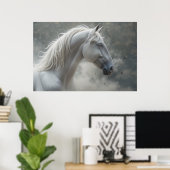 Poster Étalon blanc (Bureau à domicile)