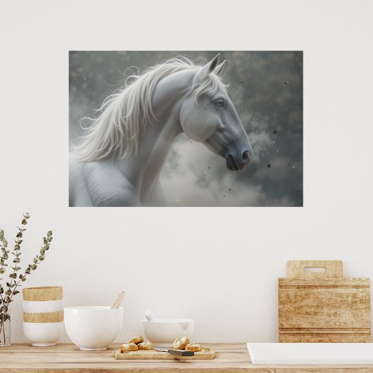 Poster Étalon blanc (Cuisine)
