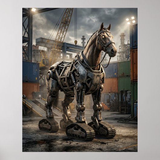 Poster Étalon Renforcé Course (Devant)