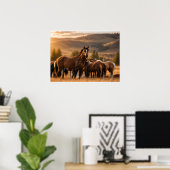 Poster Étalon sauvage - Chaos (Bureau à domicile)