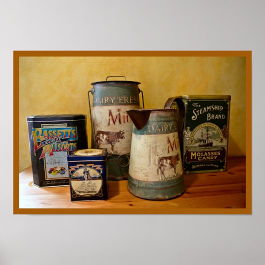Poster Étanches vintages et jupes (Devant)