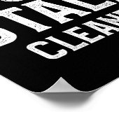 Poster Étancheur professionnel Stall Cleaner Équitation é (Coin)