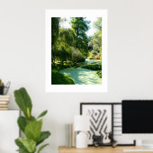 Poster Étang couvert d'algues (Bureau à domicile)