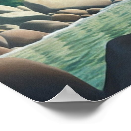 Poster Étang dans la vallée (Coin)