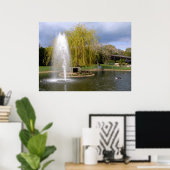 Poster Étang de canard au printemps (Bureau à domicile)