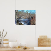 Poster Étang de terres humides gelées (Cuisine)