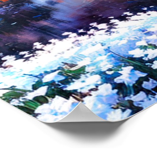 Poster Étang de tranquillité Ethérée (Coin)