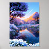 Poster Étang de tranquillité Ethérée (Devant)