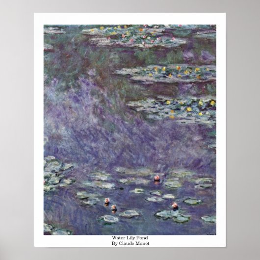 Poster Etang Lily De Claude Monet (Devant)