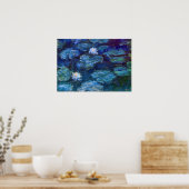 Poster Etang Lily en bleu par Claude Monet Fine Art (Cuisine)