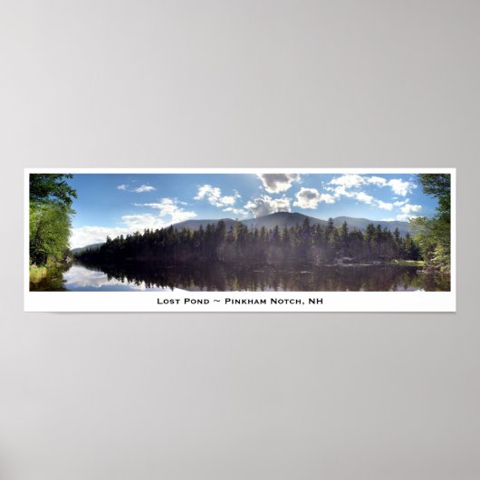 Poster Étang perdu ~ Pinkham Notch, NH (Devant)